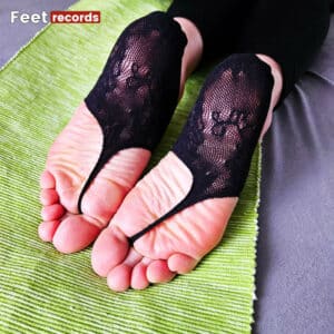 Lace Socks Footmodel BlaqCat